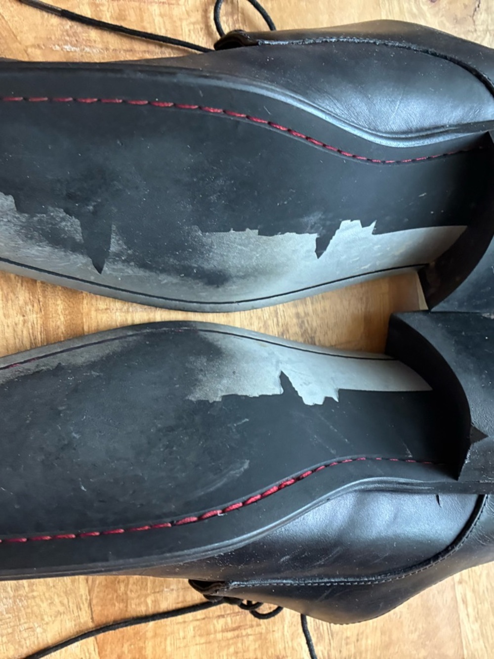 Kenneth Cole Black Leather Lace-Up Derby Shoes - Picture 2 of 2